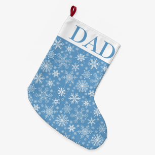 Schneeflocken Großer Weihnachtsstrumpf