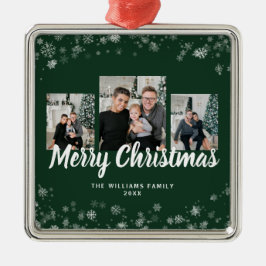 Schneeflocken Grüne Ornamente