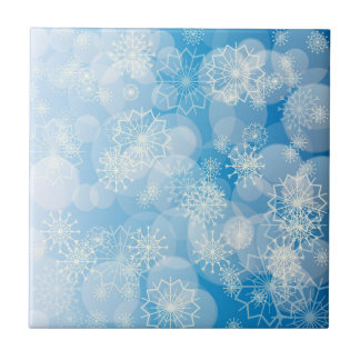 Schneeflocken-Hintergrund Fliese