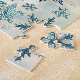 Schneeflocken im Vintage-Stil - Puzzle