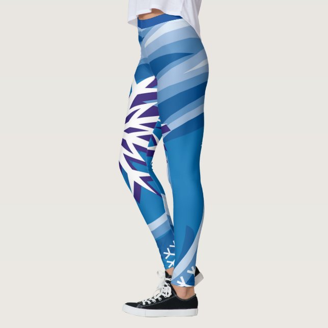 Schneeflocken im Wind - Leggings (Links)