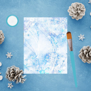 Schneeflocken im Wind-Scrapbook