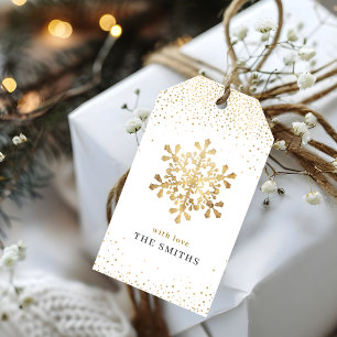 Schneeflocken-Imitate Weihnachten Geschenkanhänger