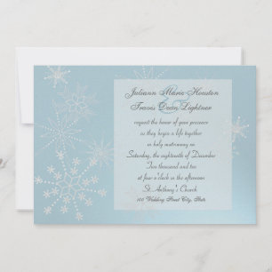 Schneeflocken-Juwelen/ Hochzeit Einladung