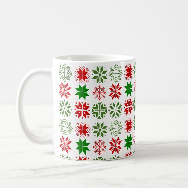 Schneeflocken Kaffeetasse (Links)