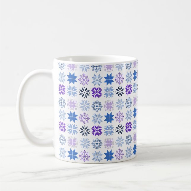 Schneeflocken Kaffeetasse (Links)