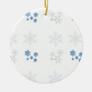 Schneeflocken Keramik Ornament