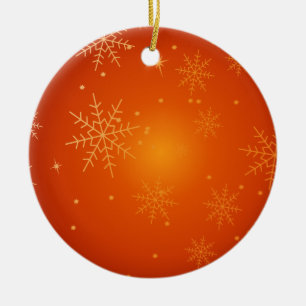 Schneeflocken Keramikornament