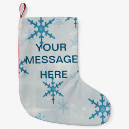 Schneeflocken Kleiner Weihnachtsstrumpf