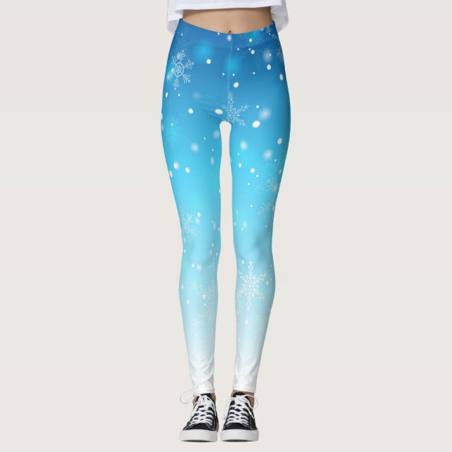 Schneeflocken Leggings (Vorderseite)