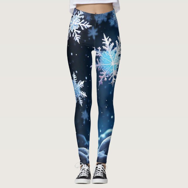 Schneeflocken Leggings (Vorderseite)