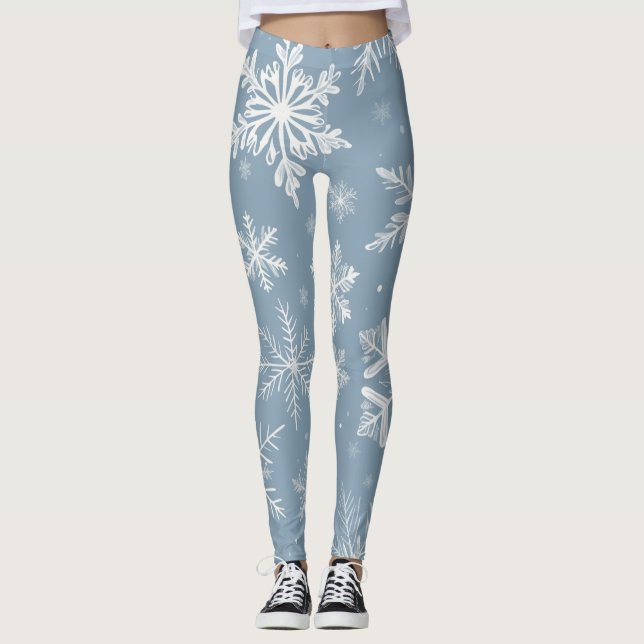 Schneeflocken Leggings (Vorderseite)