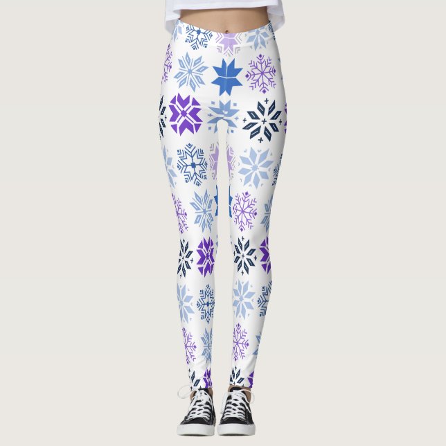 Schneeflocken Leggings (Vorderseite)