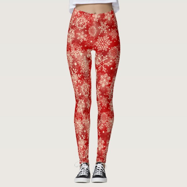 Schneeflocken Leggings (Vorderseite)