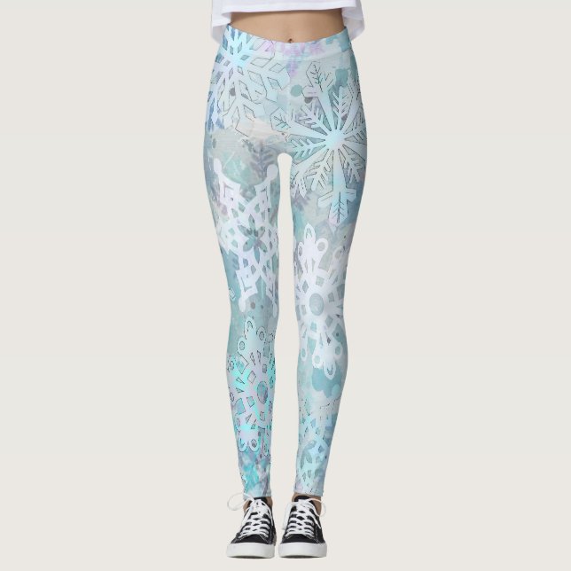 Schneeflocken Leggings (Vorderseite)