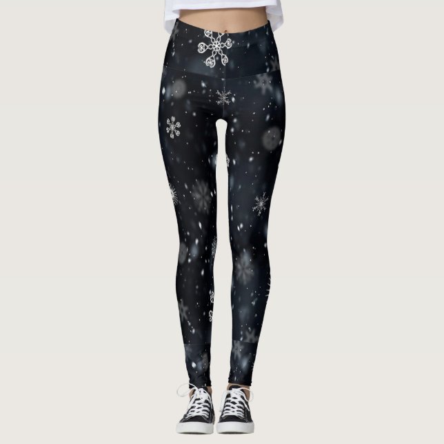 Schneeflocken Leggings (Vorderseite)