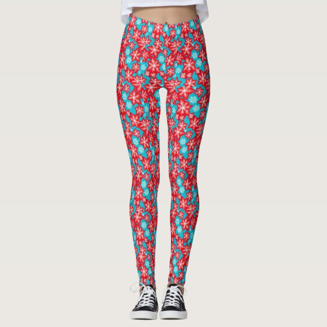 Schneeflocken Leggings (Vorderseite)