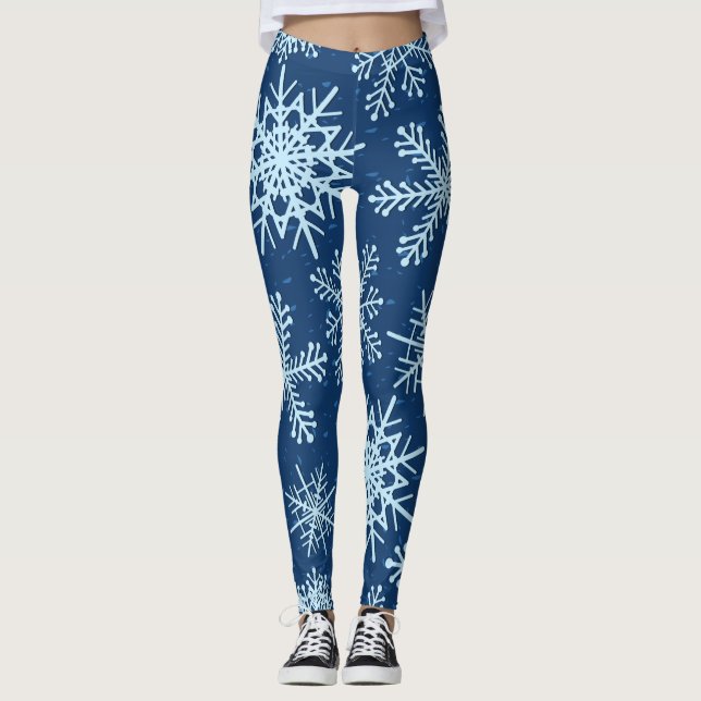 Schneeflocken Leggings (Vorderseite)