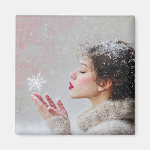 Schneeflocken Magnet