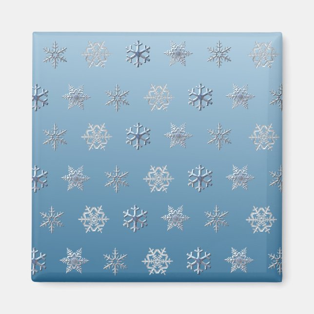 Schneeflocken Magnet (Vorne)