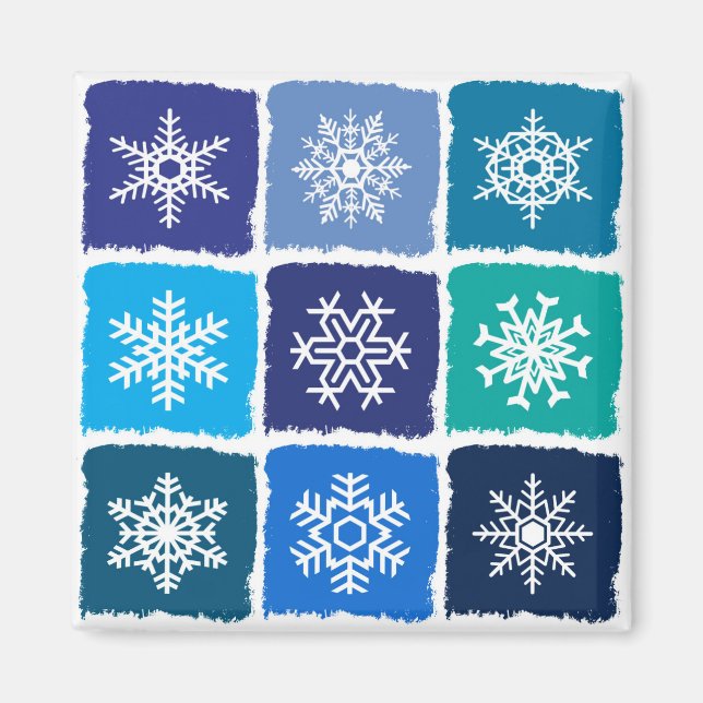 Schneeflocken Magnet (Vorne)