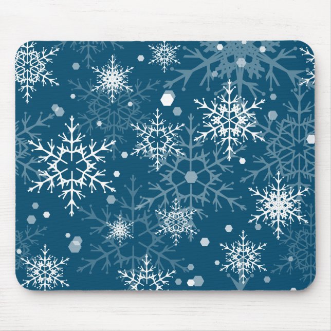 Schneeflocken Mousepad (Vorne)