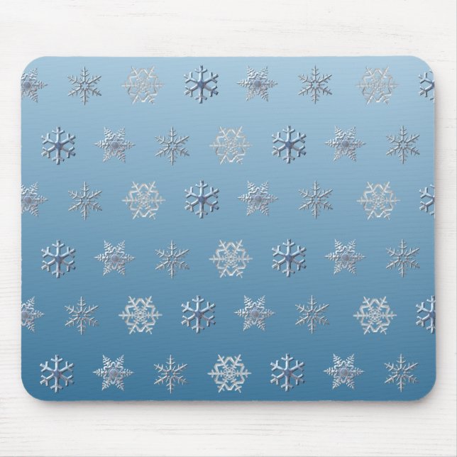Schneeflocken Mousepad (Vorne)