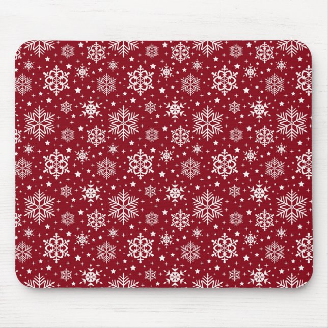 Schneeflocken Mousepad (Vorne)