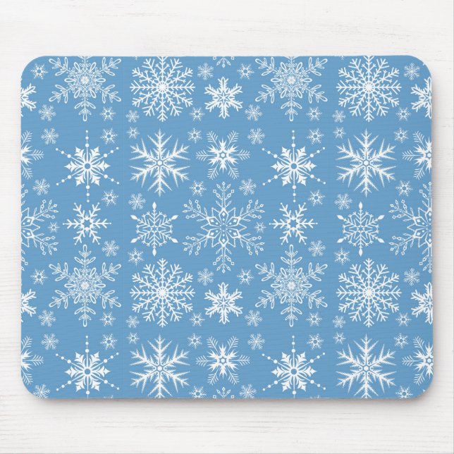 Schneeflocken Mousepad (Vorne)