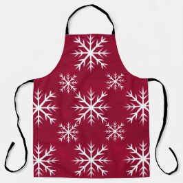 Schneeflocken-Muster - Nordpol-Design, Cranbere Schürze