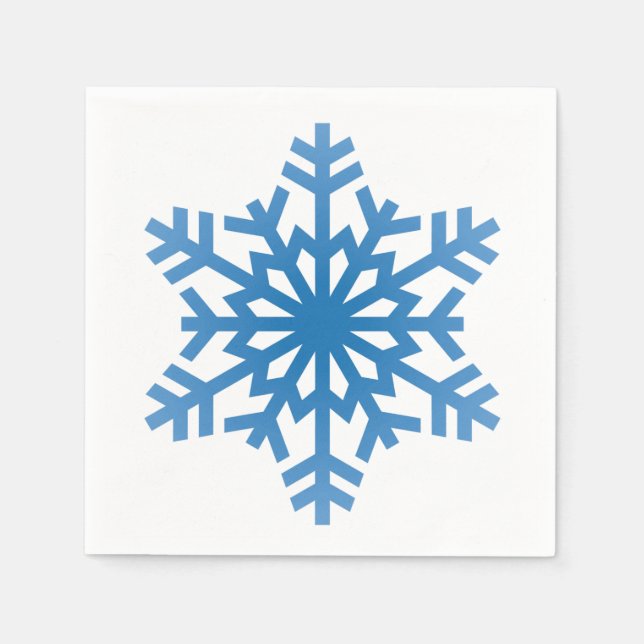 Schneeflocken Muster Weihnachten Serviette (Vorderseite)