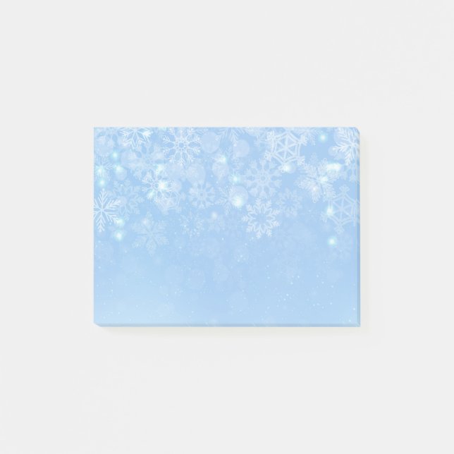 Schneeflocken nach dem Mittag Post-it Klebezettel (Vorderseite)