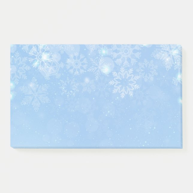 Schneeflocken nach dem Mittag Post-it Klebezettel (Vorderseite)