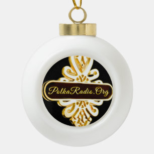 Schneeflocken-Ornament mit Rahmen Keramik Kugel-Ornament