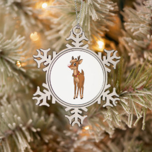 Schneeflocken-Ornament mit Rahmen Schneeflocken Zinn-Ornament