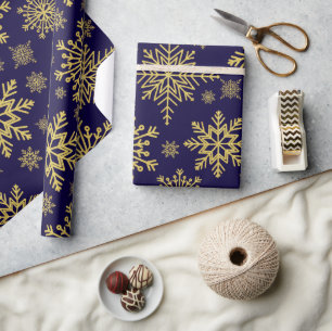 Schneeflocken-Papier für den glühenden Glitzer Geschenkpapier