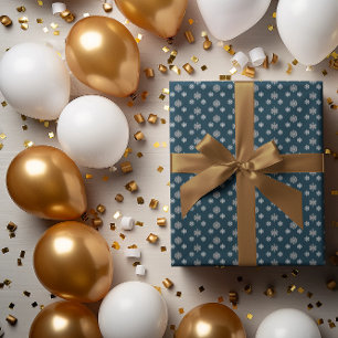 Schneeflocken-Papierblätter Geschenkpapier Set