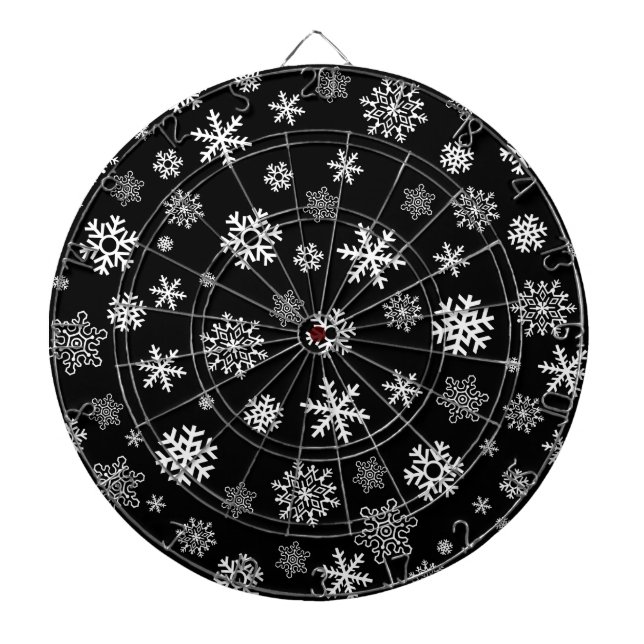 Schneeflocken - passen Sie Ihre Lieblingsfarbe an Dartscheibe (vorne)