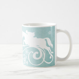 Schneeflocken Pferd Weihnachten Tasse