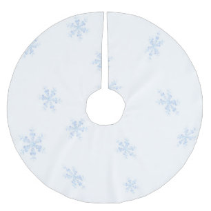 Schneeflocken Polyester Weihnachtsbaumdecke