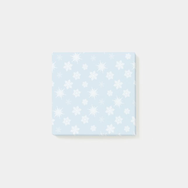 Schneeflocken Post-it Klebezettel (Vorderseite)