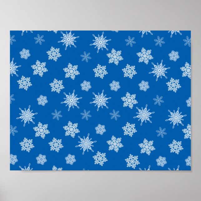 Schneeflocken Poster (Vorne)