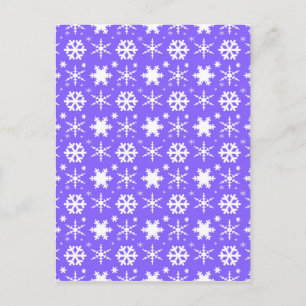 Schneeflocken Postkarte