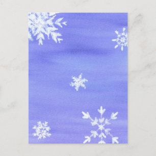 Schneeflocken Postkarte