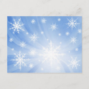 Schneeflocken Postkarte 01