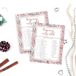 Schneeflocken Pregnancy Candy Bar | Baby Showspiel