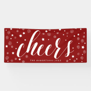 Schneeflocken   Red Holiday Banner