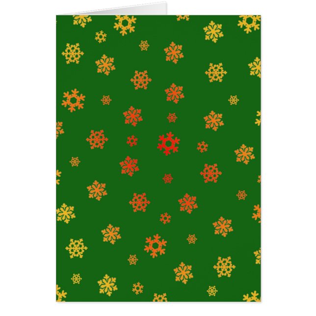 Schneeflocken (Rot & Gold) [Weihnachtsmuster] (Vorne)