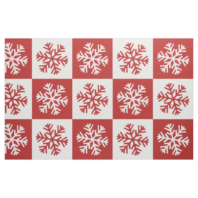 Schneeflocken-Schneeflocken-Druck Stoff (Fat Quarter (45,7 x 55,9 cm))