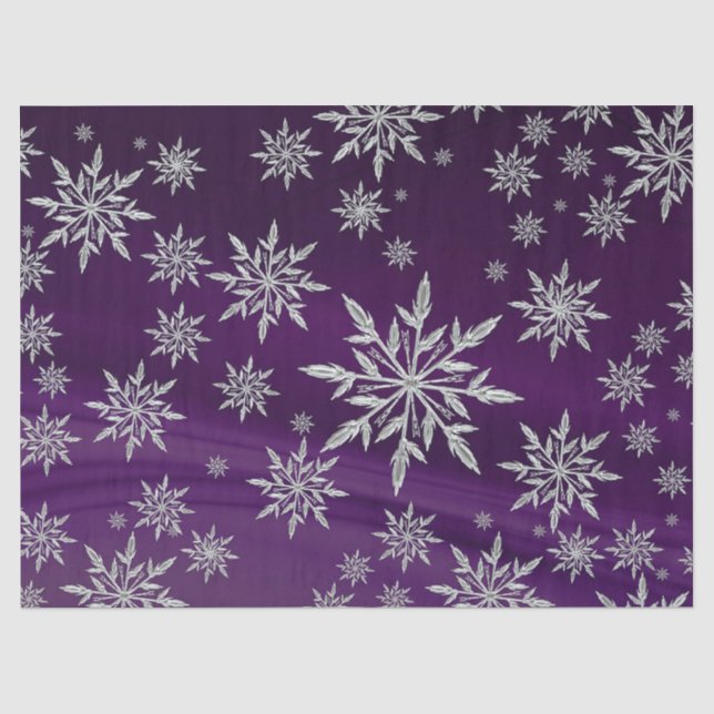 Schneeflocken Seidenpapier (Vorderseite)